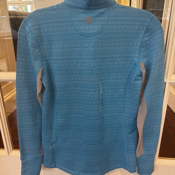 Noble Equestrian Light Blue Long Sleeve Riding Shirt, XS - Picture 5 of 5